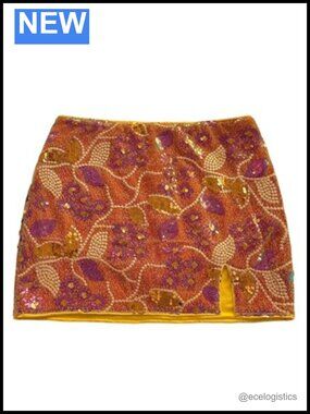 Women's Sequin Sparkly Mini Skirt Y2K Low Rise Going Out Party Skirt